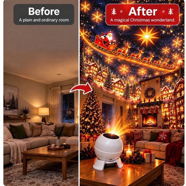 Noxora™ Julprojektor – julstämning för väggar och tak