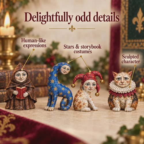 🐈🏰 Knasiga medeltidskatter – Adventskalender 2026 med 24 kattfigurer