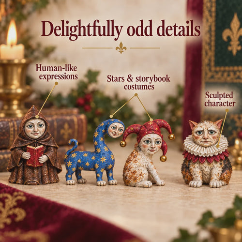 🐈🏰 Knasiga medeltidskatter – Adventskalender 2026 med 24 kattfigurer